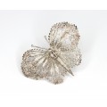 brosa " Fluture ", din argint filigranat. Italia cca 1950